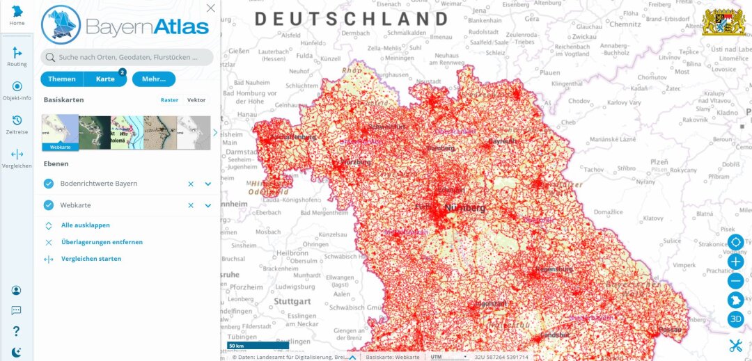 Übersicht BRW im BayernAtlas